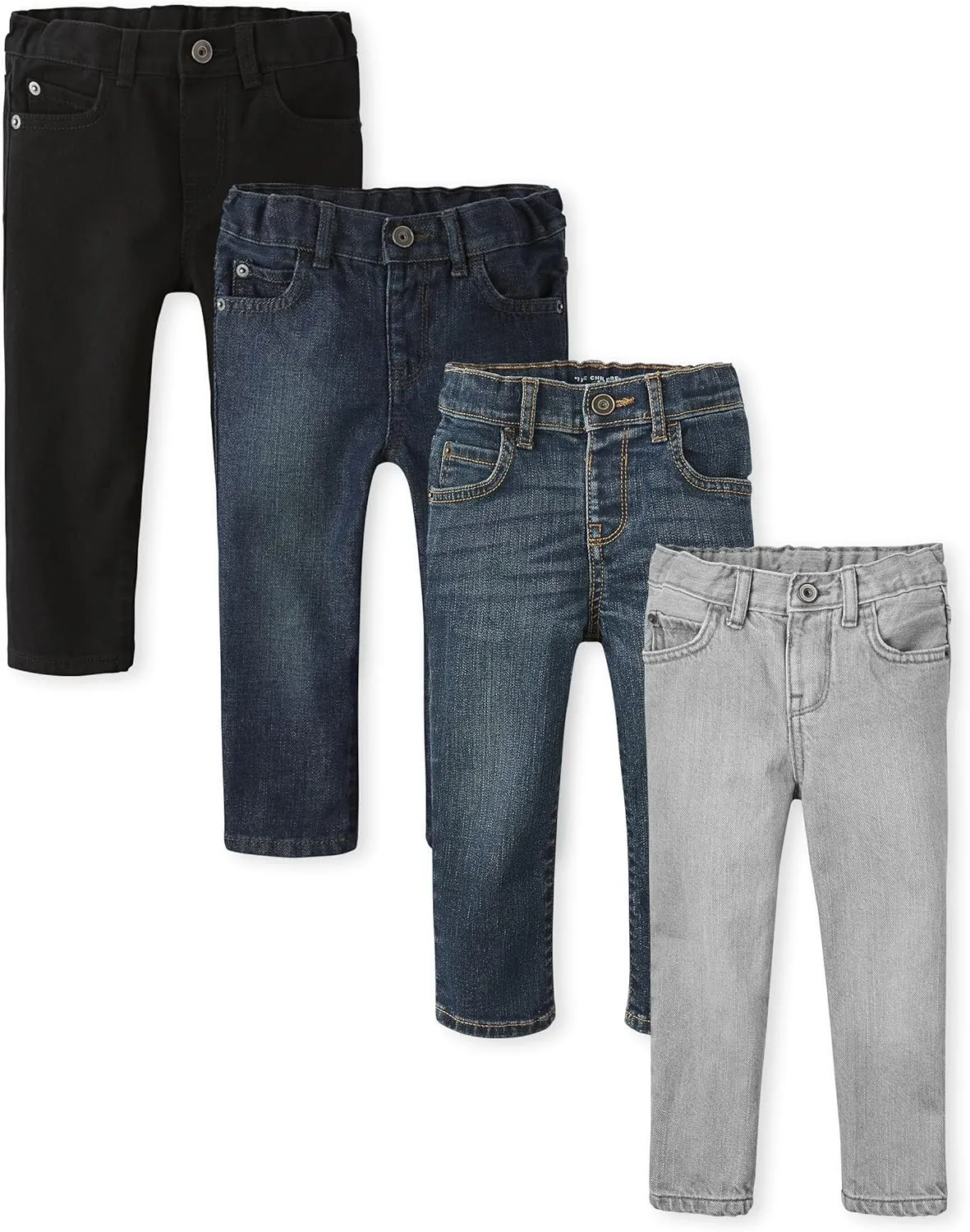 The Children's Place Baby Boys' and Toddler Multipack Basic Stretch Skinny Jeans