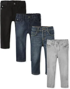 The Children's Place Baby Boys' and Toddler Multipack Basic Stretch Skinny Jeans