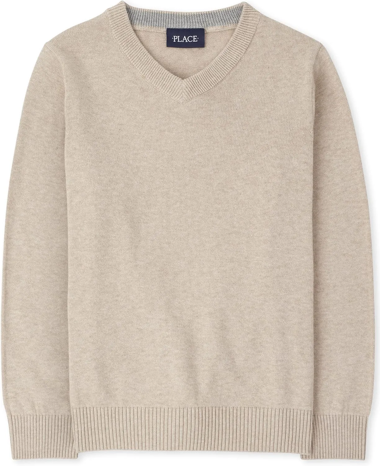 The Children's Place Boys' Long Sleeve V-Neck Pullover Sweater