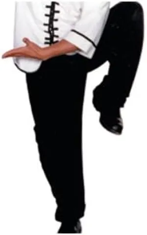 Tiger Claw Kung Fu Pants - Black - Size 8