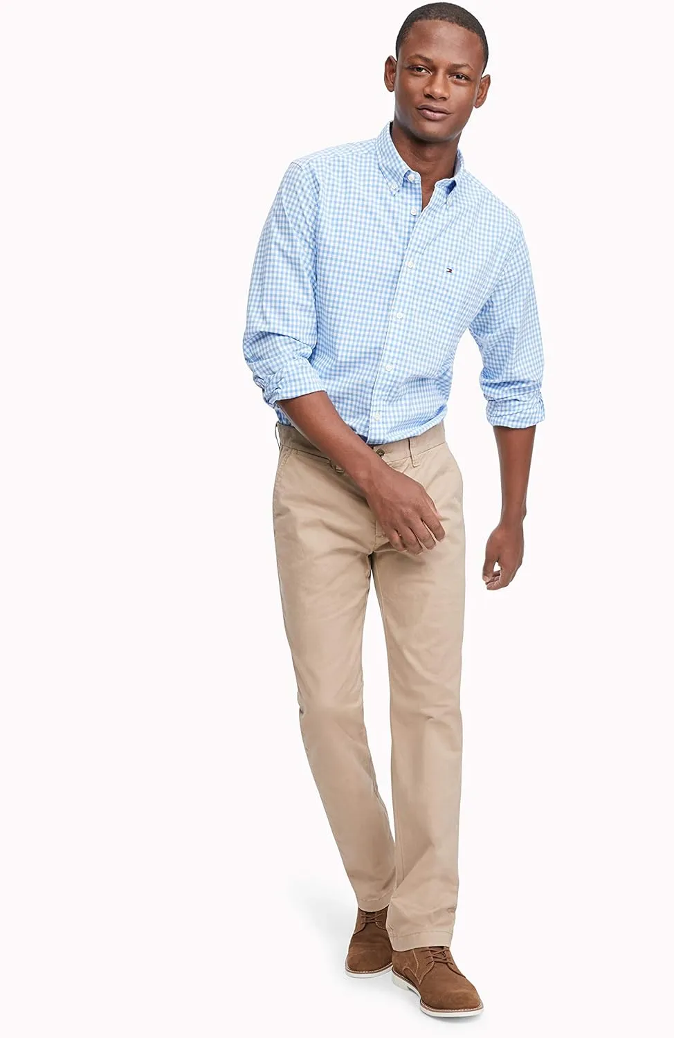 Tommy Hilfiger Men's Long Sleeve Casual Button Down Shirt in Classic Fit