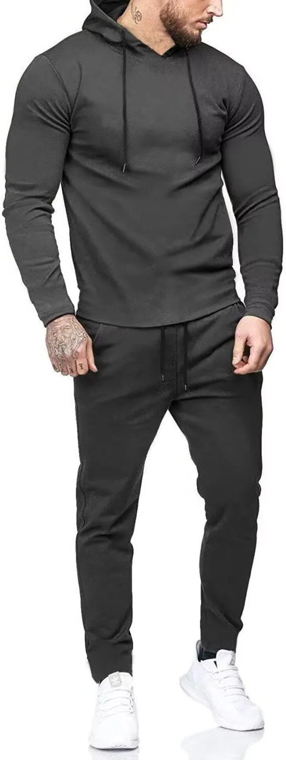 Uni Clau Men's Tracksuit 2 Piece Set Sweatsuits hoodies and Sweatpants Athletic jogging suits sets Casual
