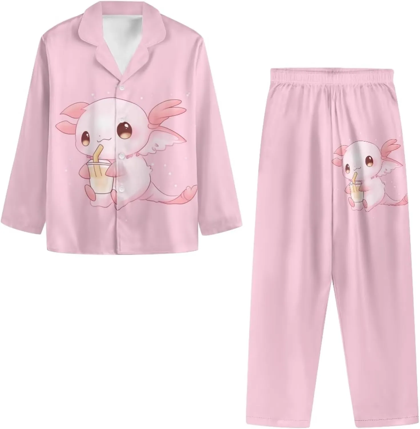 Upetstory Button Down Pajamas Sets for Women Sleepwear Long Sleeve Loungewear
