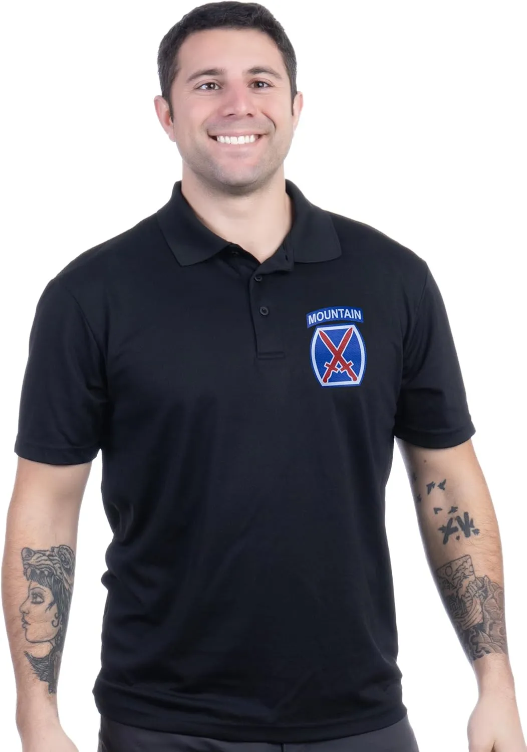 US Army Collared Polo | U.S. Military Infantry Armor Licensed Shirt with Collar for Men Women