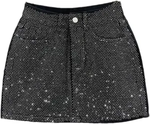 Women Jean Mini Skirt Pink Denim Short Pantskirt High Waisted Slimming Hip-Wrapped Skirts