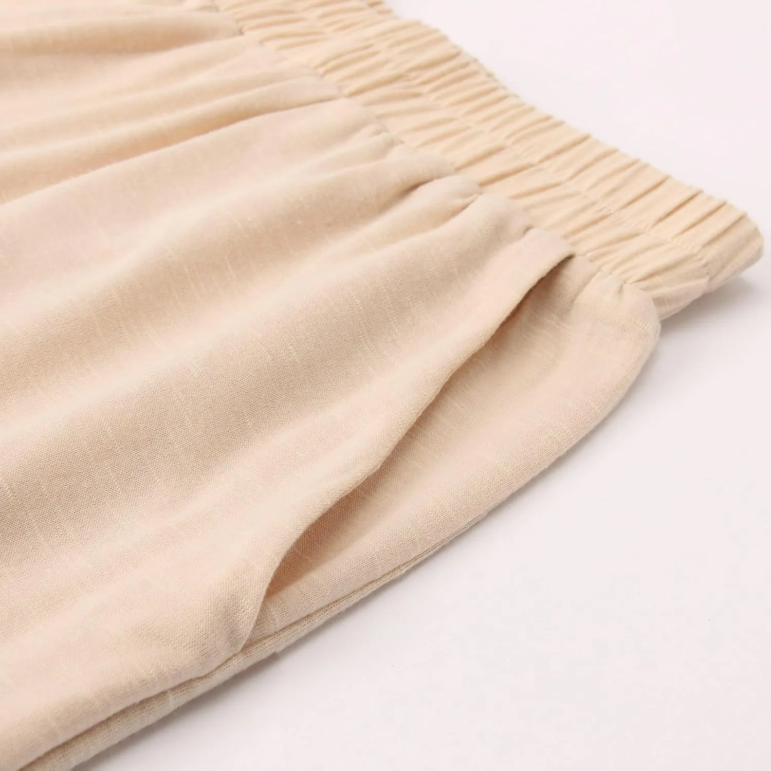 Women Linen Sets 2 Piece Outfits Straight Wide Leg Pants Set Short Sleeve T-shirt Casual Outfits Comfy Loungewear