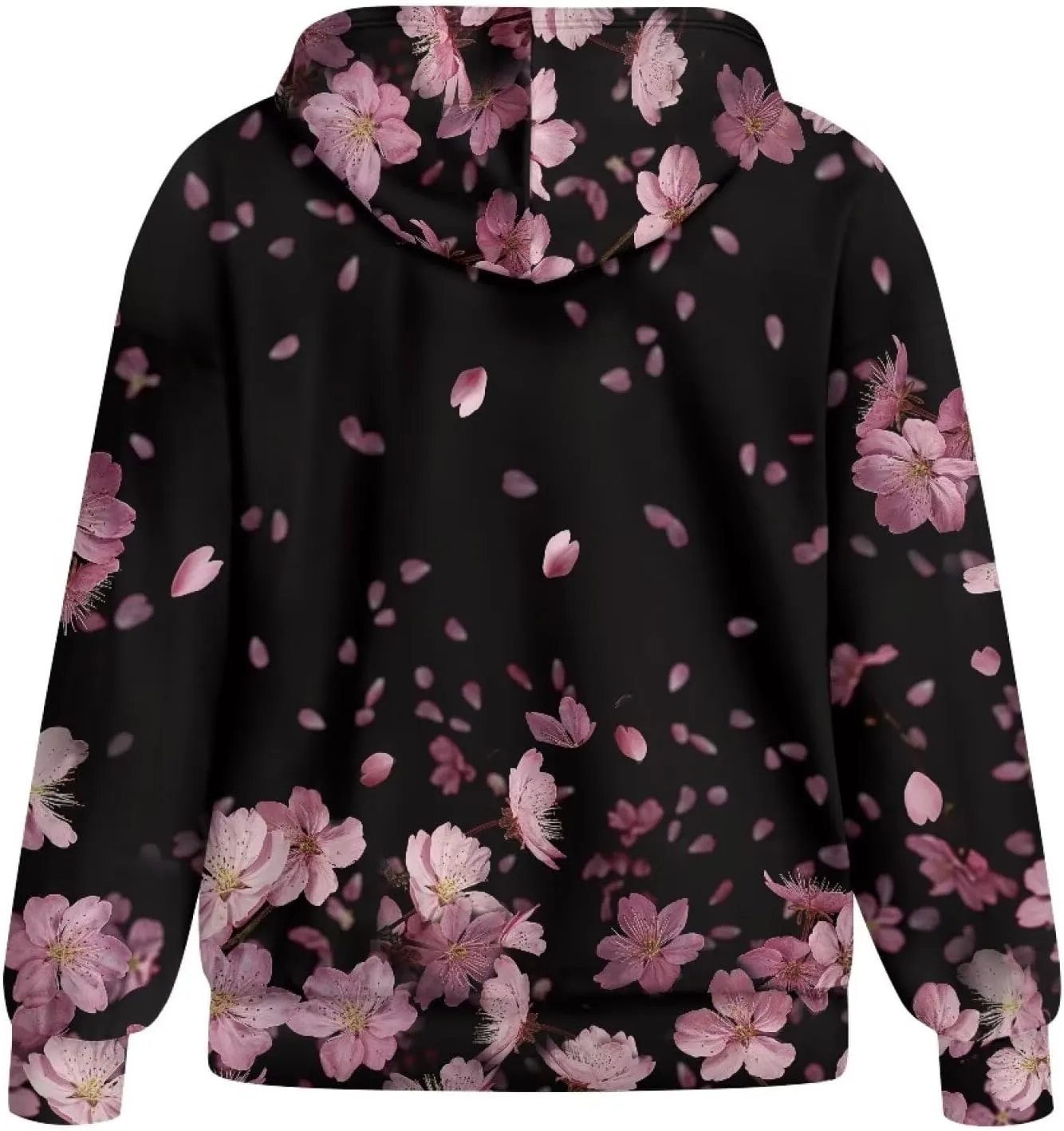 Women's Oversized Hoodies with Zipper Lightweight Fashion Full Zip Up Sweatshirts Jacket Outfit with Pockets