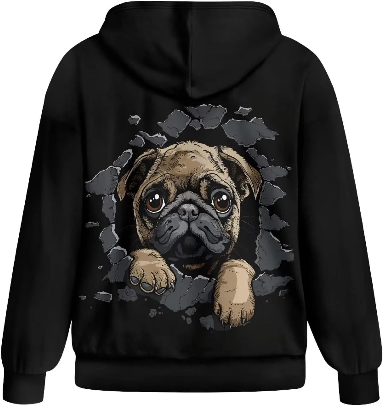 Women's Oversized Hoodies with Zipper Lightweight Fashion Full Zip Up Sweatshirts Jacket Outfit with Pockets