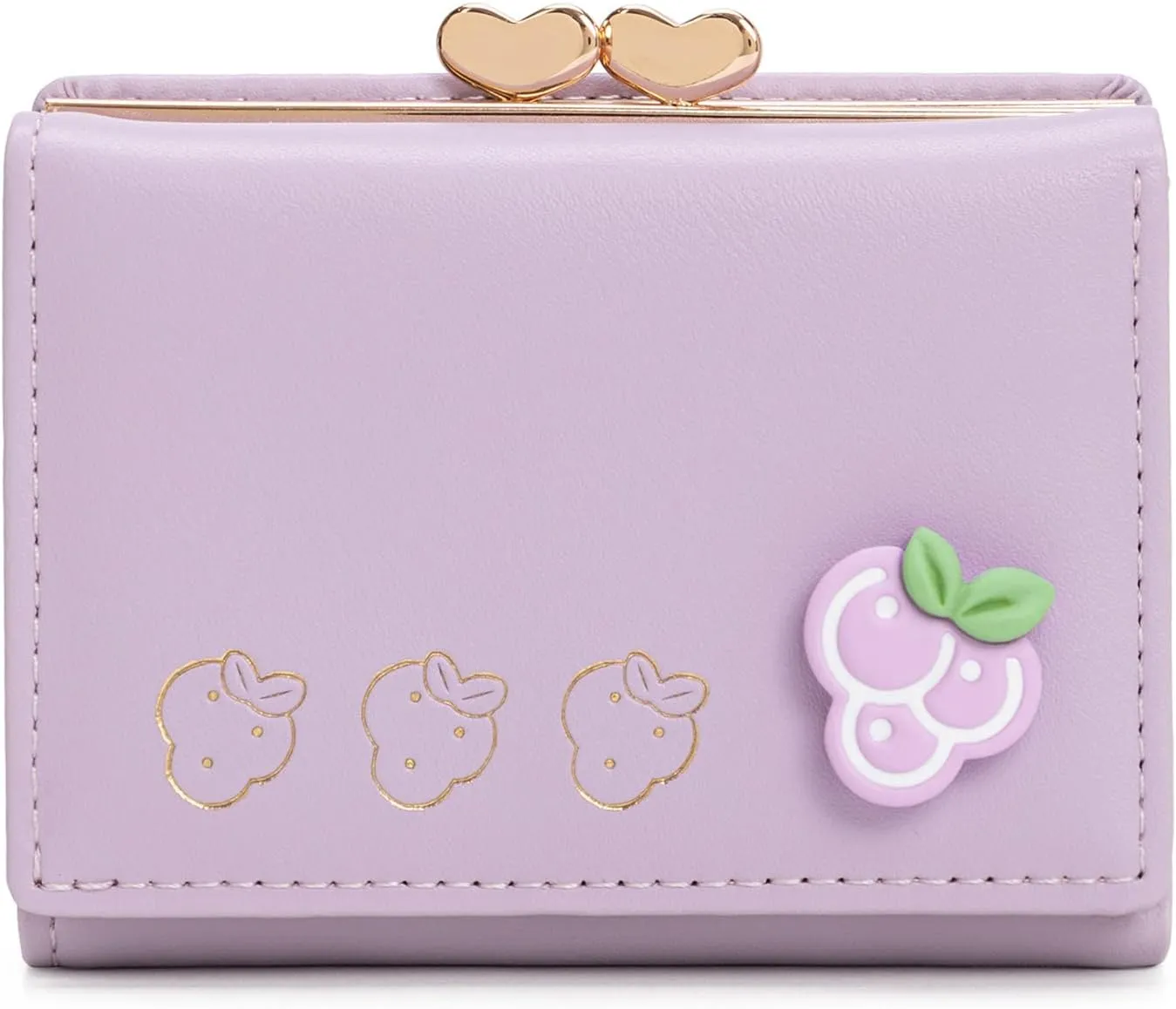 Womens Wallet, Cute Card Holder For Girls, Ladies Mini Slim Short Wallets, Small Bifold Rfid Blocking Purse(Lavender)