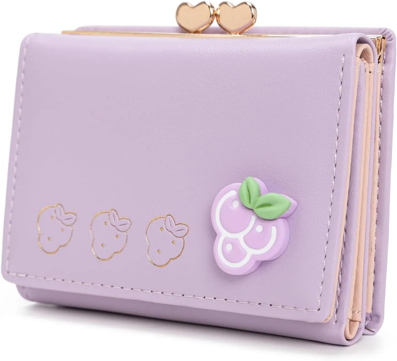 Womens Wallet, Cute Card Holder For Girls, Ladies Mini Slim Short Wallets, Small Bifold Rfid Blocking Purse(Lavender)