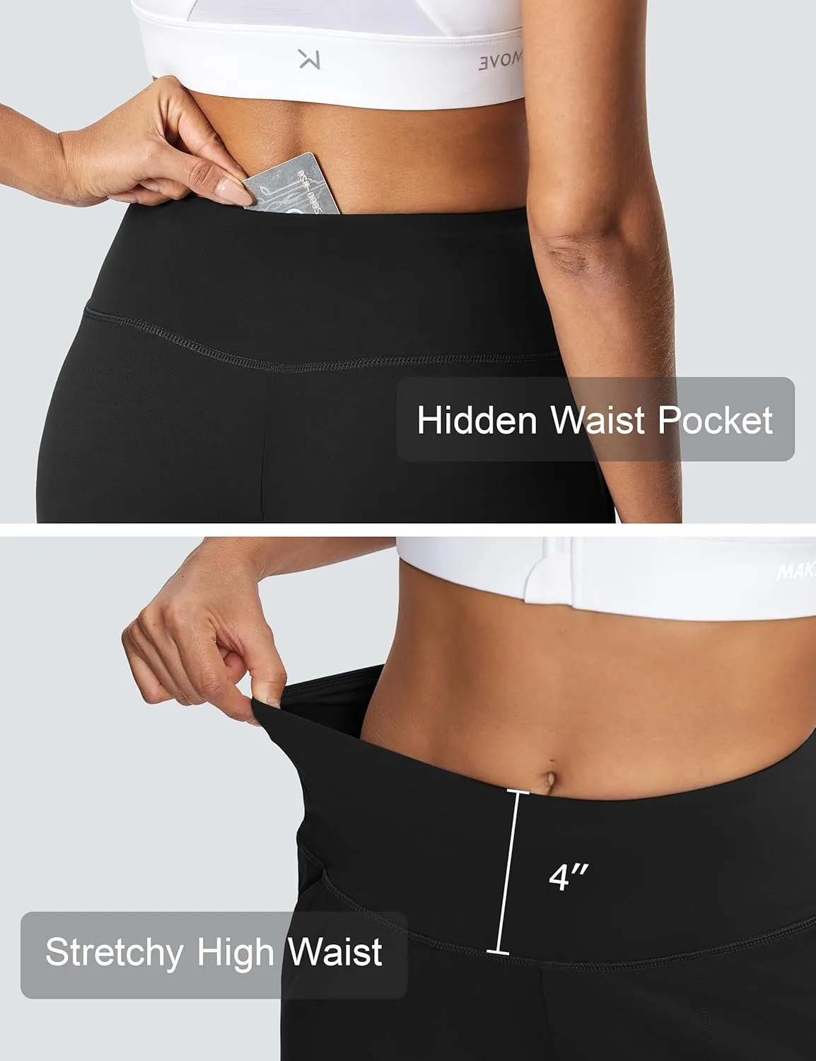 Women's Wide Leg Yoga Capris High Waist Loose Fit Dress Pants with Pockets Casual Lounge Capri Pants for Women