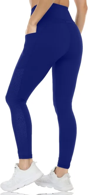 Yoga Pants for Women with Pockets High Waist Yoga Leggings Tummy Control Gym Workout Running Sports with Mesh