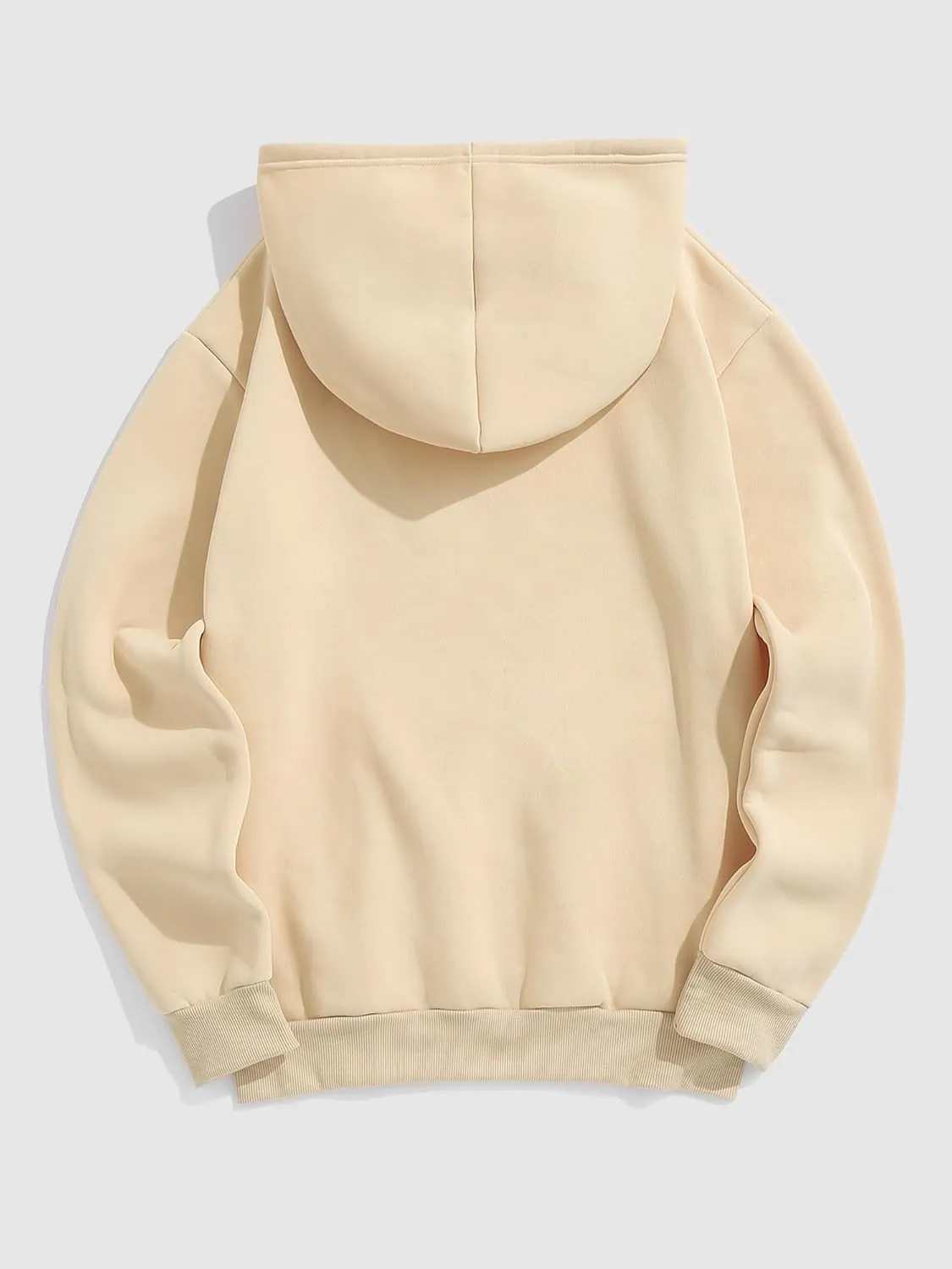 ZAFUL Men's Hooded Sweatshirt Graphic Colorblock Two Tone Fleece Lined Pullover Thermal Hoodie