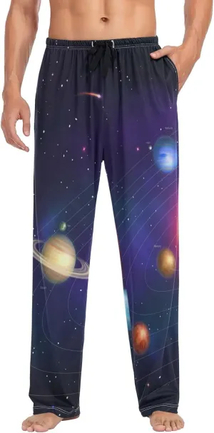 ZZKKO Pajamas Pants for Men, Men's Pajama Bottoms 100% Cotton PJ Lounge Sleepwear Pants for Mens With Pockets