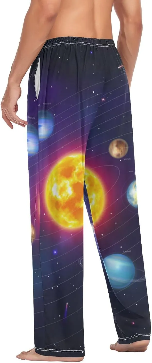ZZKKO Pajamas Pants for Men, Men's Pajama Bottoms 100% Cotton PJ Lounge Sleepwear Pants for Mens With Pockets