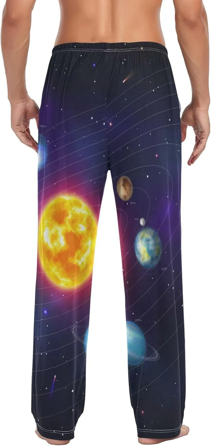 ZZKKO Pajamas Pants for Men, Men's Pajama Bottoms 100% Cotton PJ Lounge Sleepwear Pants for Mens With Pockets